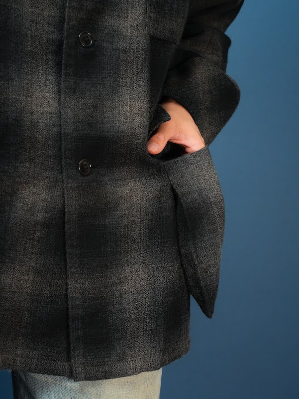 OMBRE CHECK SHIRT JACKET												