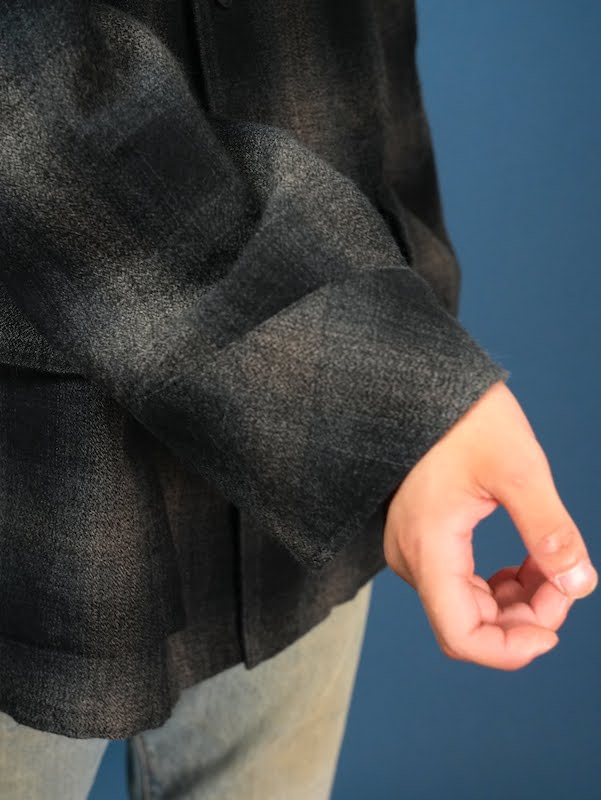 OMBRE CHECK SHIRT JACKET												