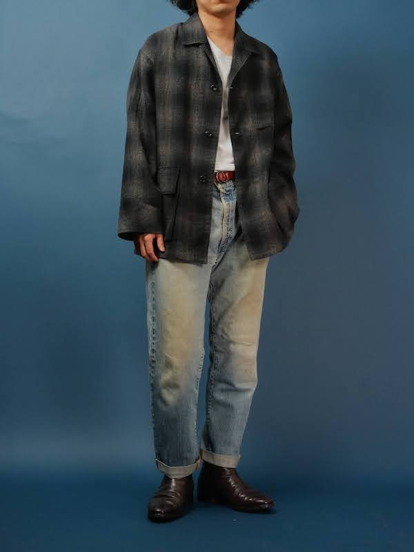 OMBRE CHECK SHIRT JACKET												