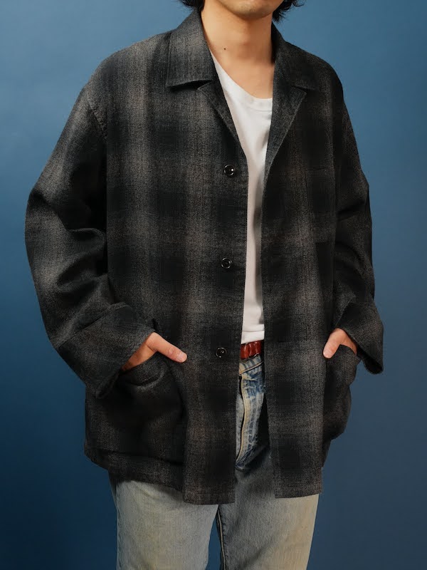 OMBRE CHECK SHIRT JACKET												