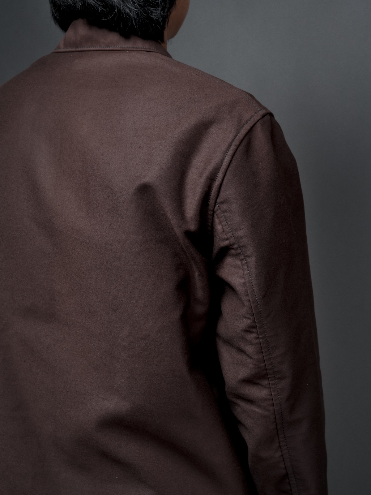 FRENCH WORKER JACKET／BROWN MOLESKIN