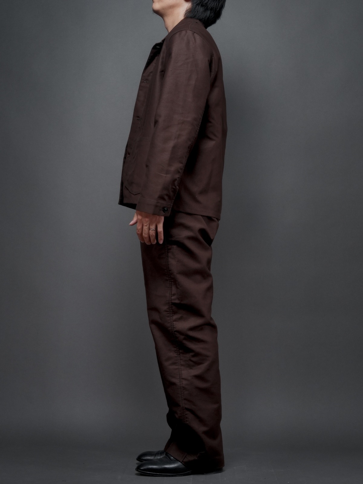FRENCH WORKER JACKET／BROWN MOLESKIN