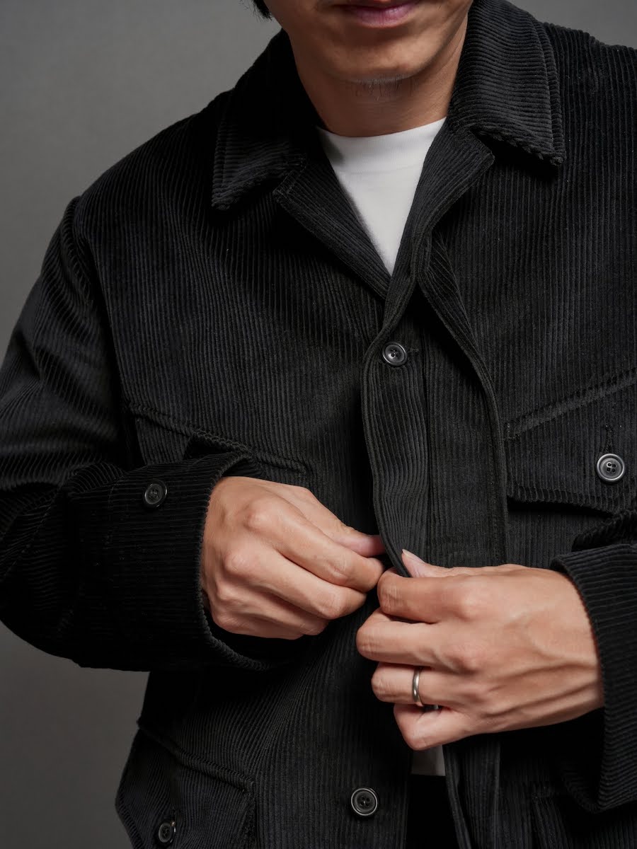 FRENCH HUNTING JACKET／BLACK CORDUROY
