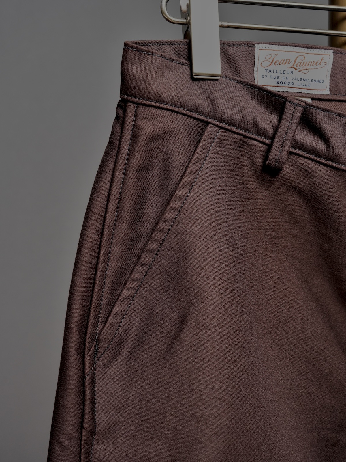 FRENCH WORKER PANT／BROWN MOLESKIN