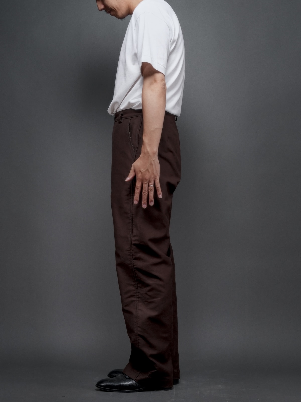 FRENCH WORKER PANT／BROWN MOLESKIN