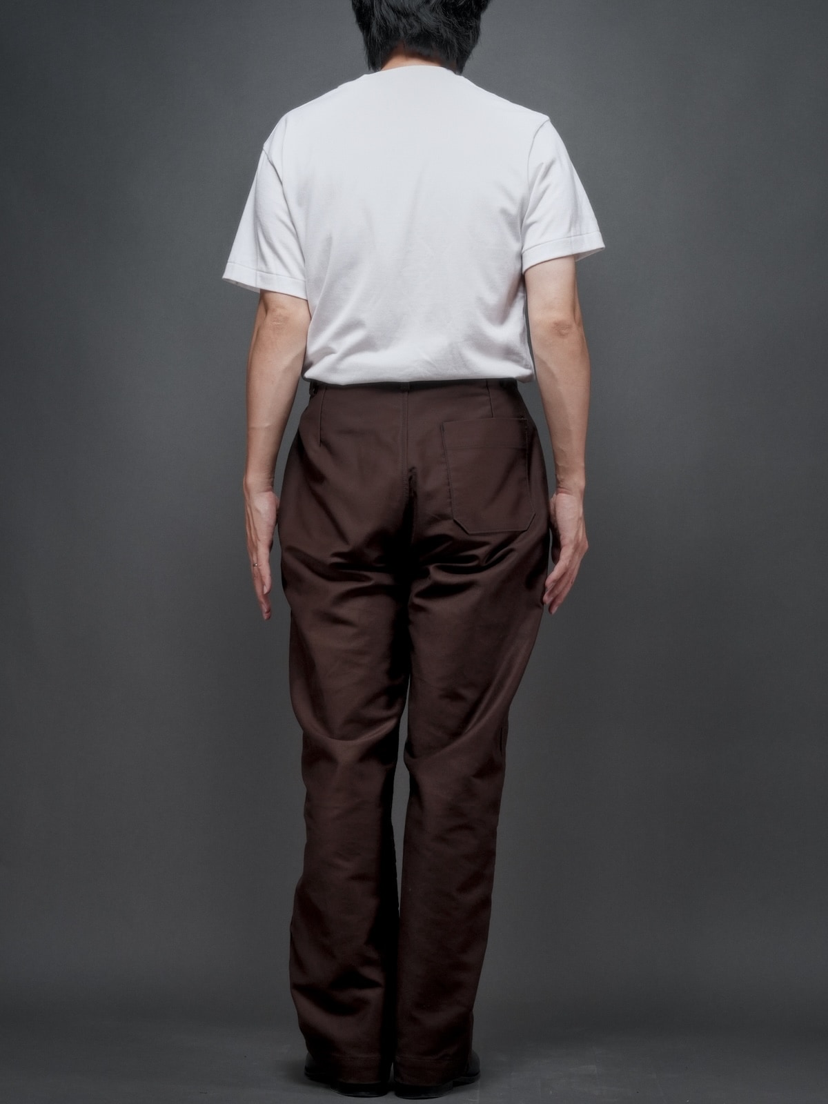 FRENCH WORKER PANT／BROWN MOLESKIN