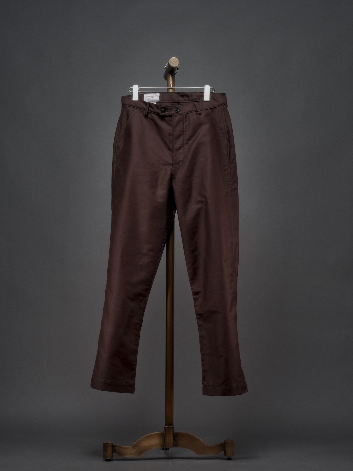 FRENCH WORKER PANT／BROWN MOLESKIN