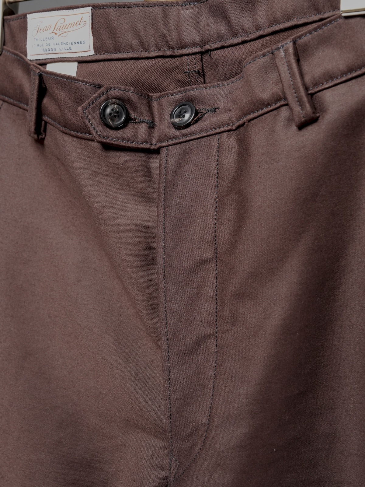 FRENCH WORKER PANT／BROWN MOLESKIN