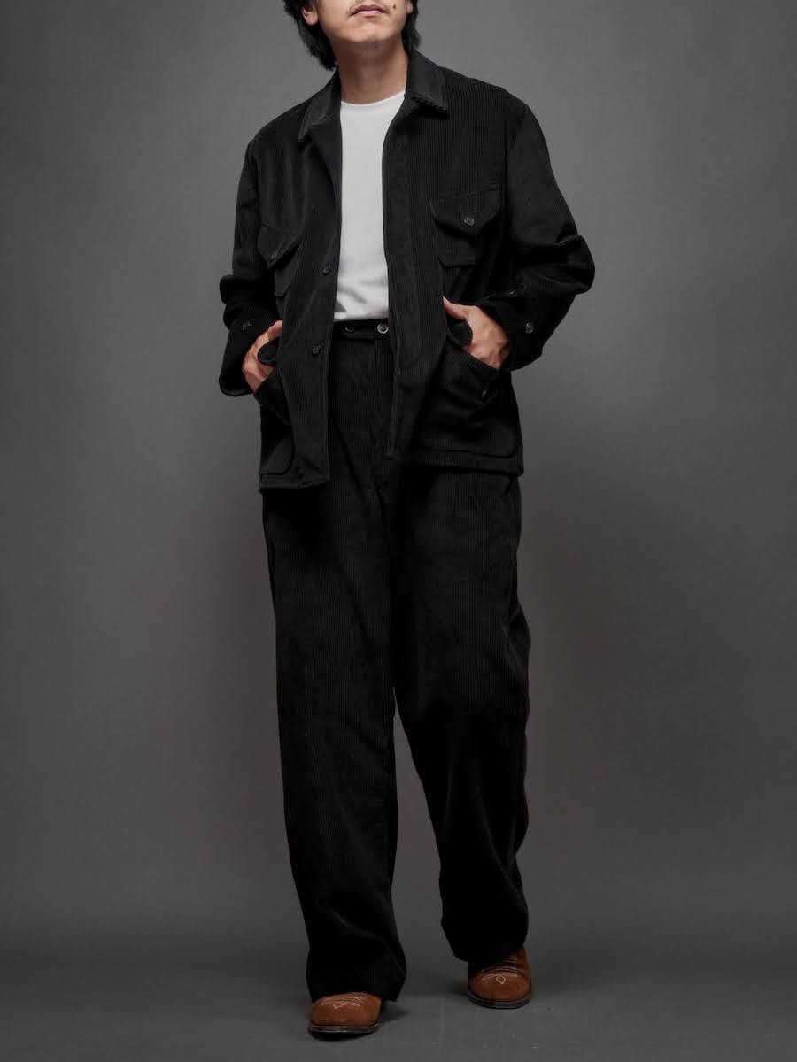 FRENCH WORKER PANT／BLACK CORDUROY