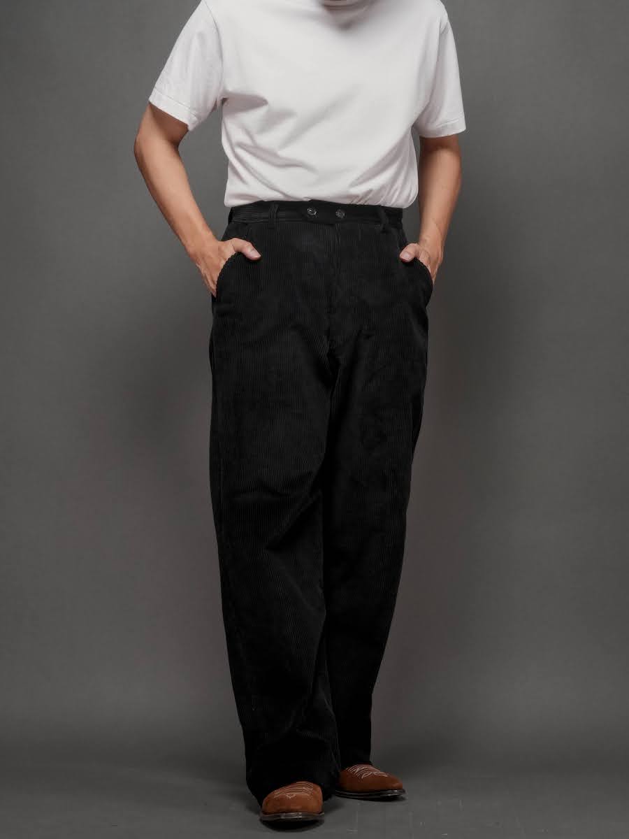 FRENCH WORKER PANT／BLACK CORDUROY