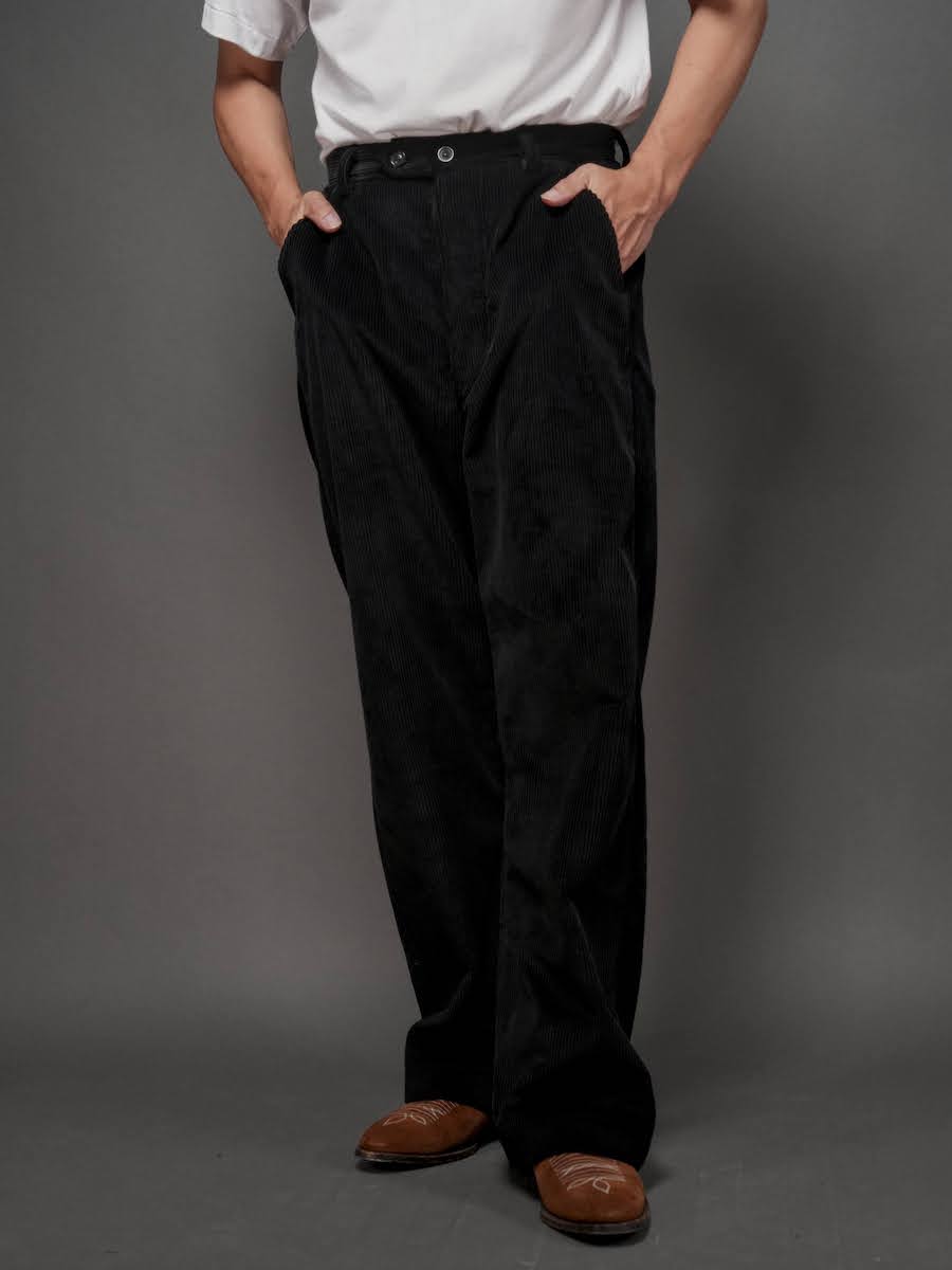 FRENCH WORKER PANT／BLACK CORDUROY