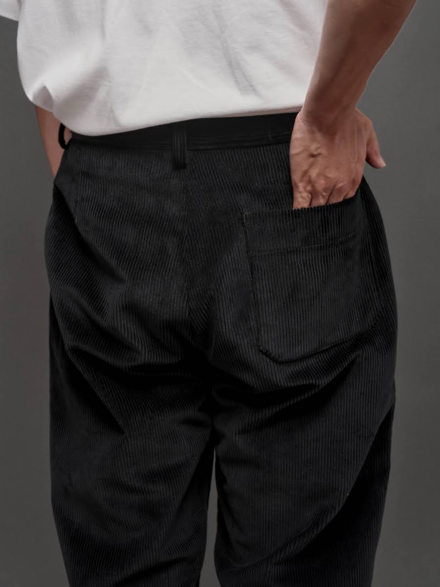 FRENCH WORKER PANT／BLACK CORDUROY