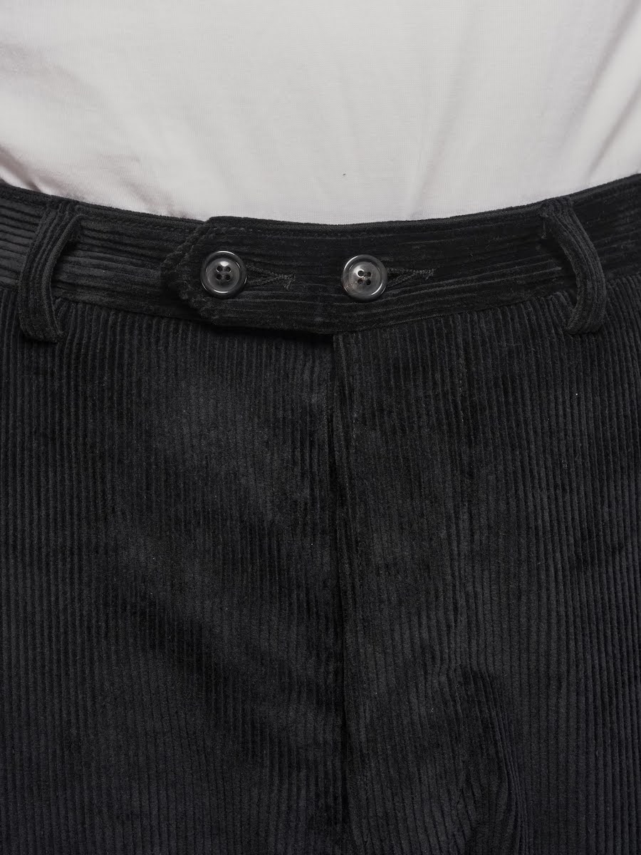 FRENCH WORKER PANT／BLACK CORDUROY