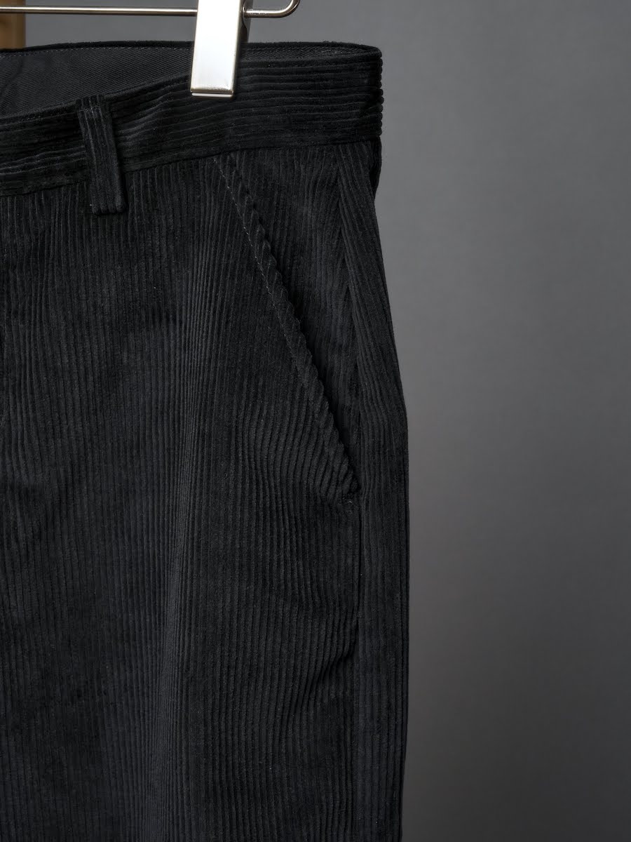 FRENCH WORKER PANT／BLACK CORDUROY