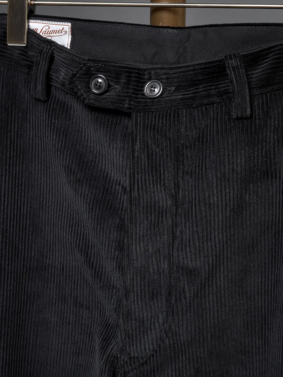 FRENCH WORKER PANT／BLACK CORDUROY