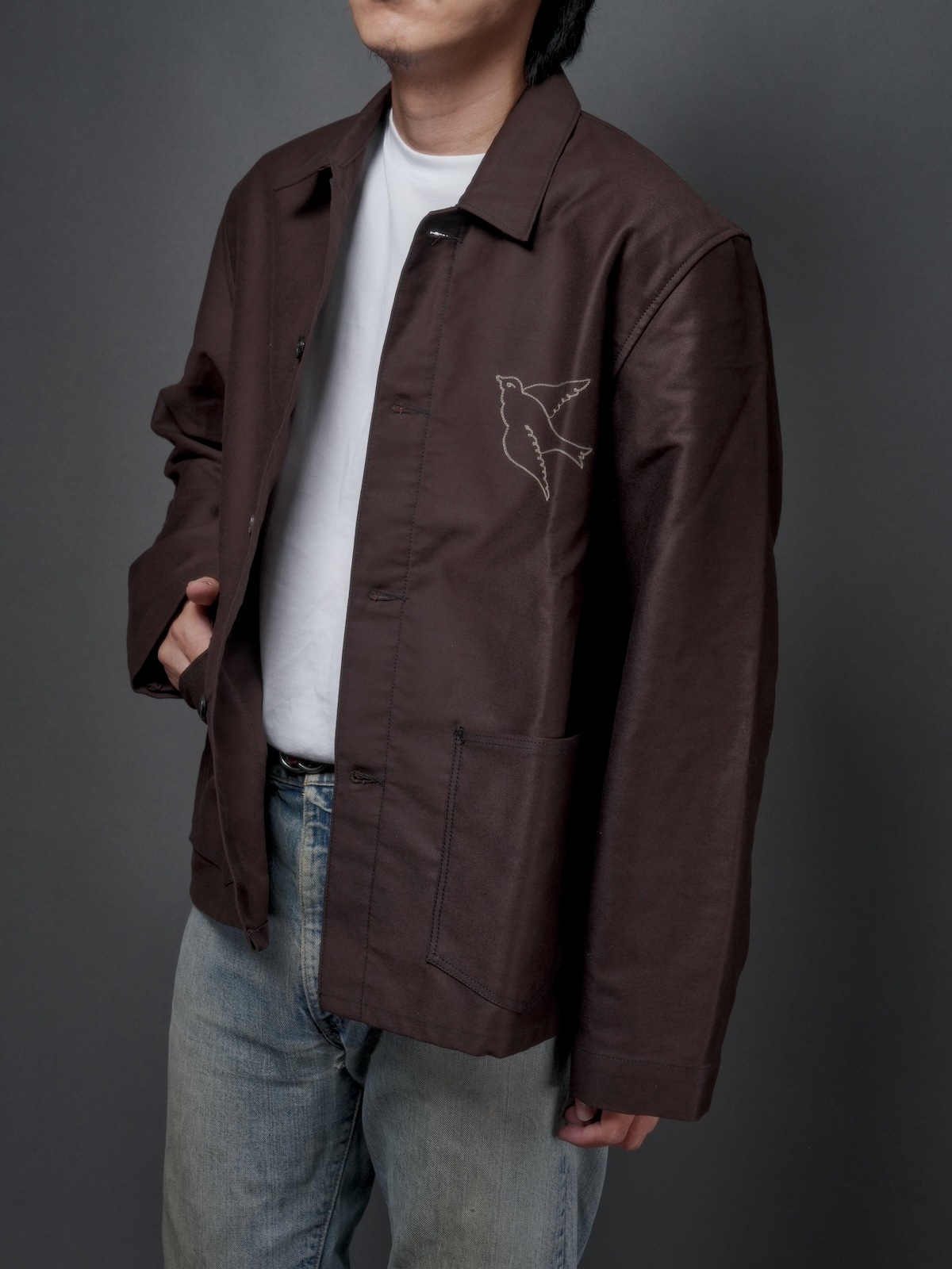 Cathedral For FRENCH WORKER JACKET／BROWN MOLESKIN