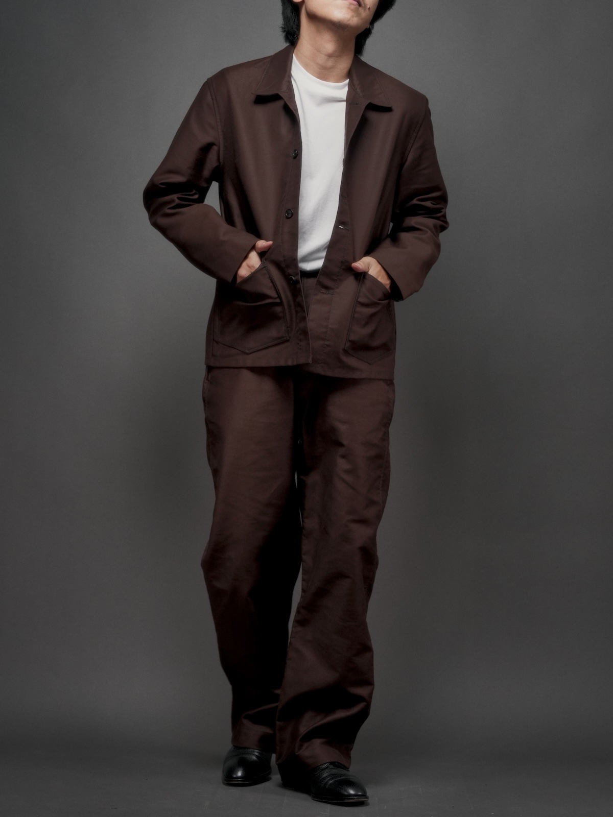 Cathedral For FRENCH WORKER JACKET／BROWN MOLESKIN