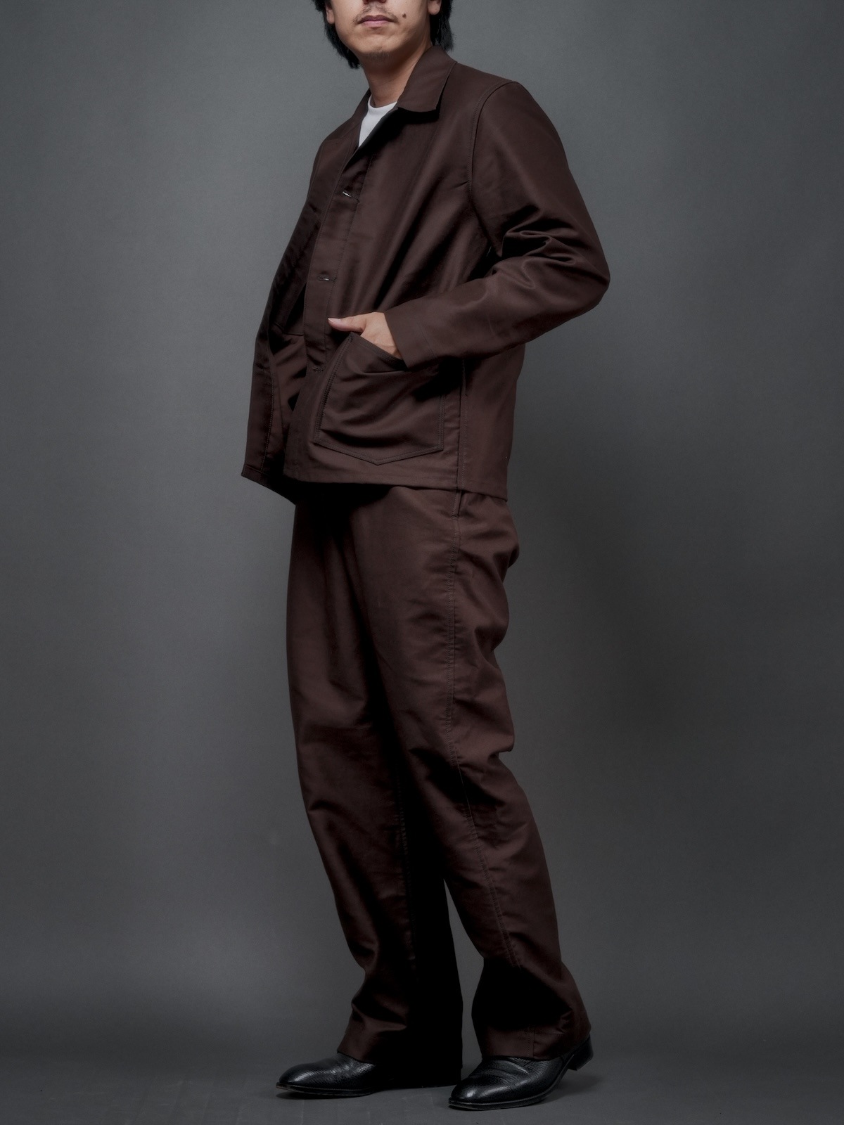 Cathedral For FRENCH WORKER JACKET／BROWN MOLESKIN