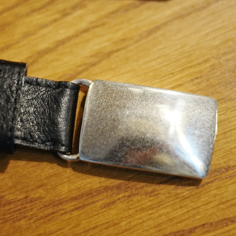 Box Slide Buckle Steerhide / BLK