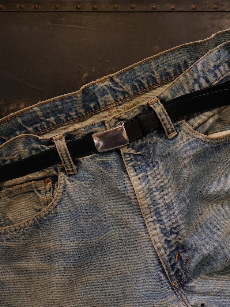 Box Slide Buckle Steerhide / BLK