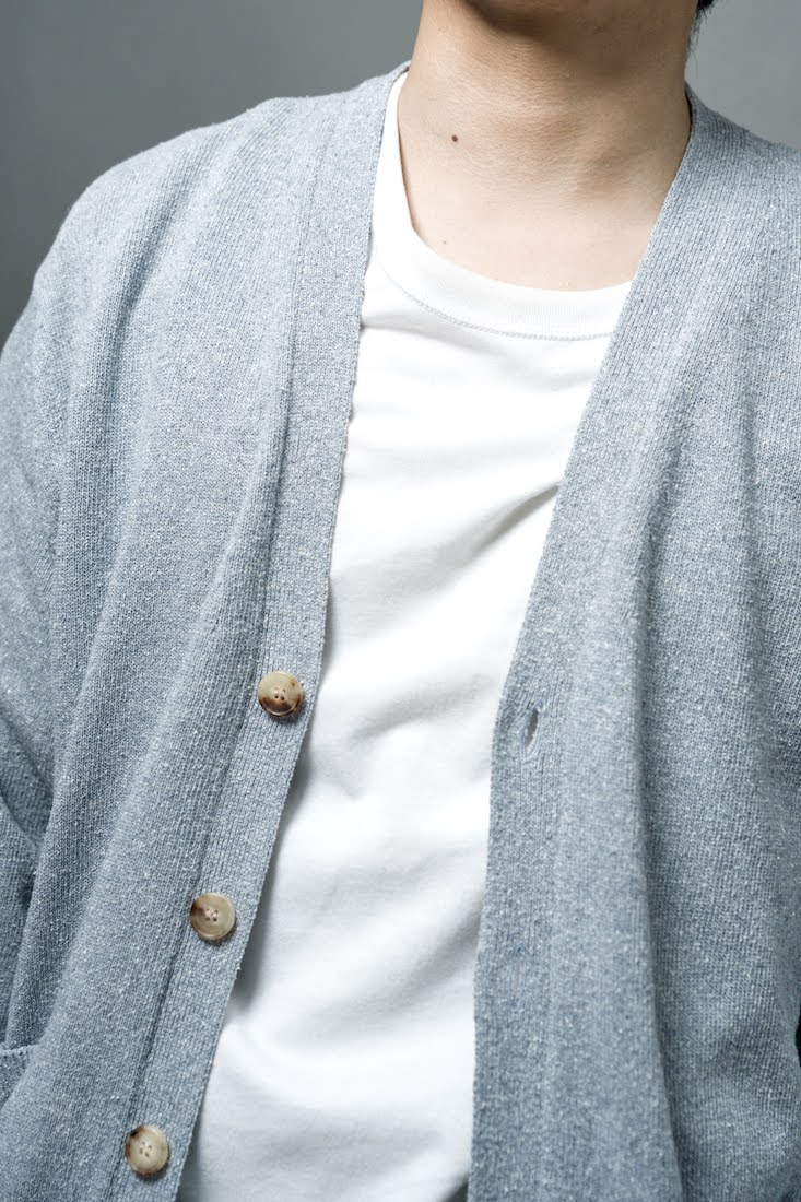 REVIVAL SILK V NECK CARDIGAN