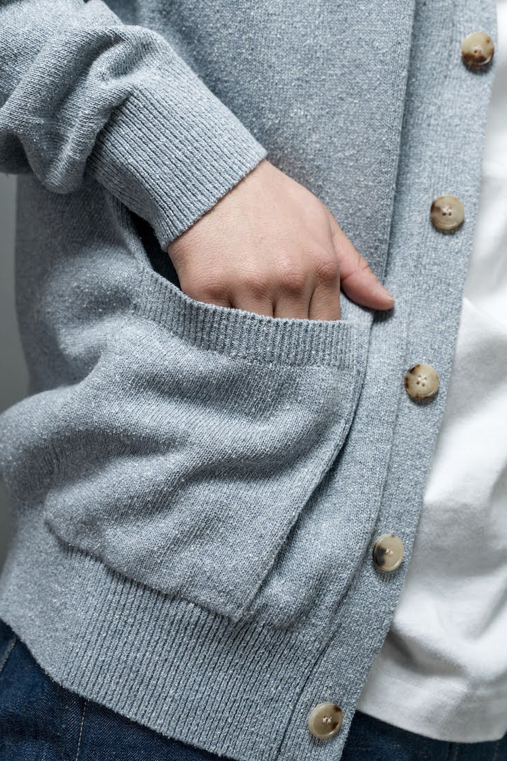 REVIVAL SILK V NECK CARDIGAN