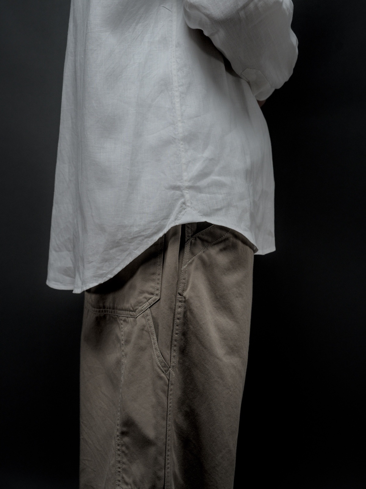Windsor wide collar shirt Hand-sewn 