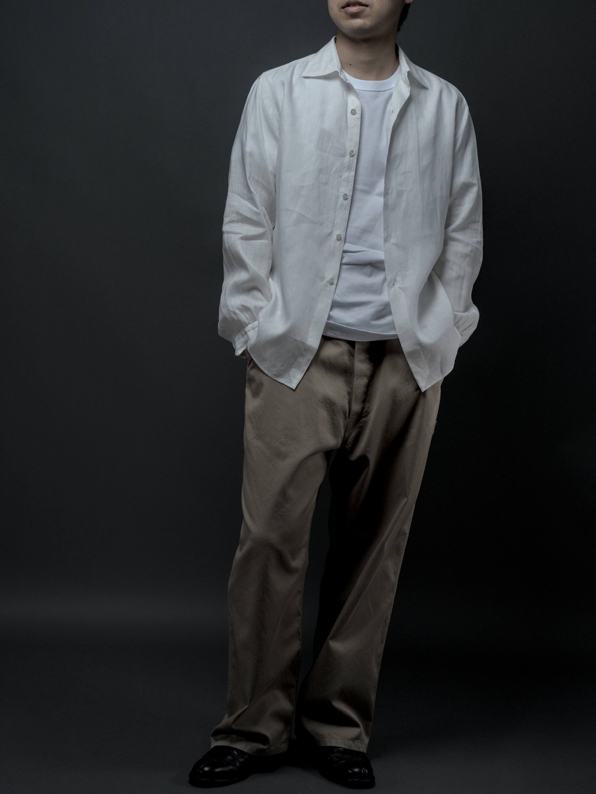 Windsor wide collar shirt Hand-sewn 