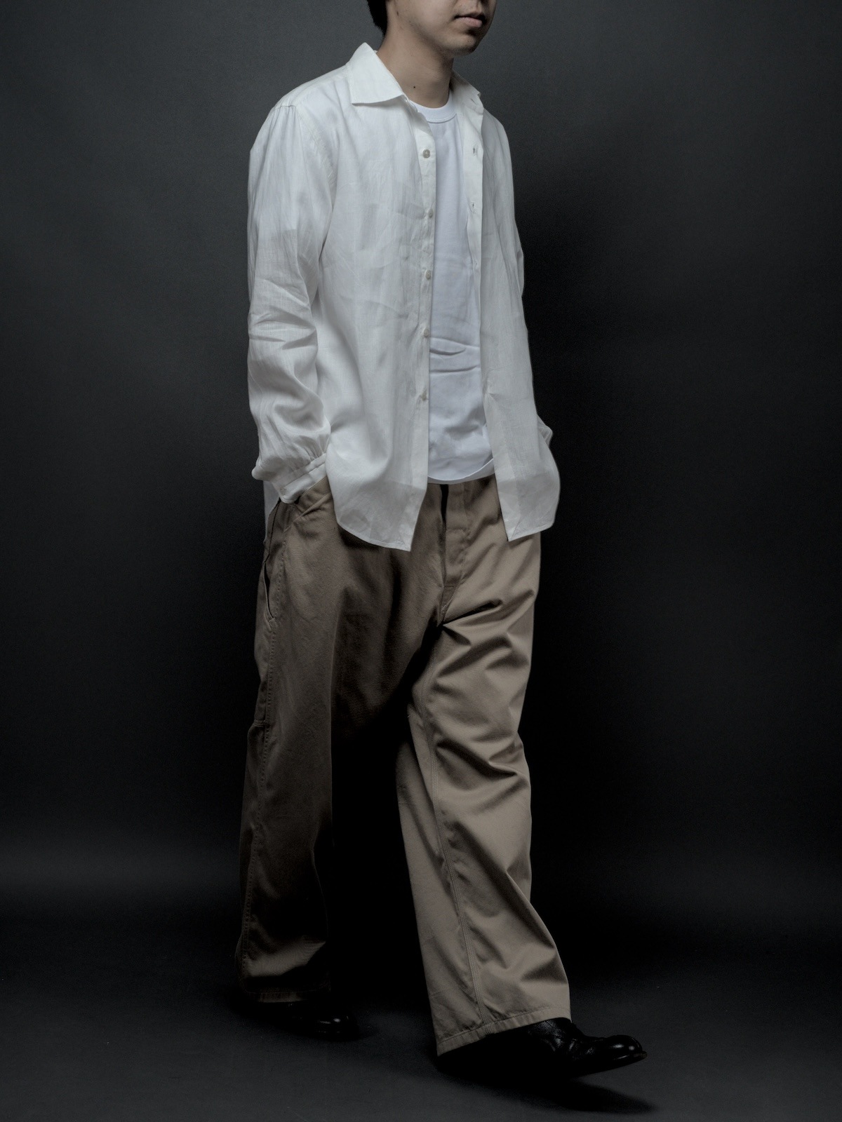 Windsor wide collar shirt Hand-sewn 