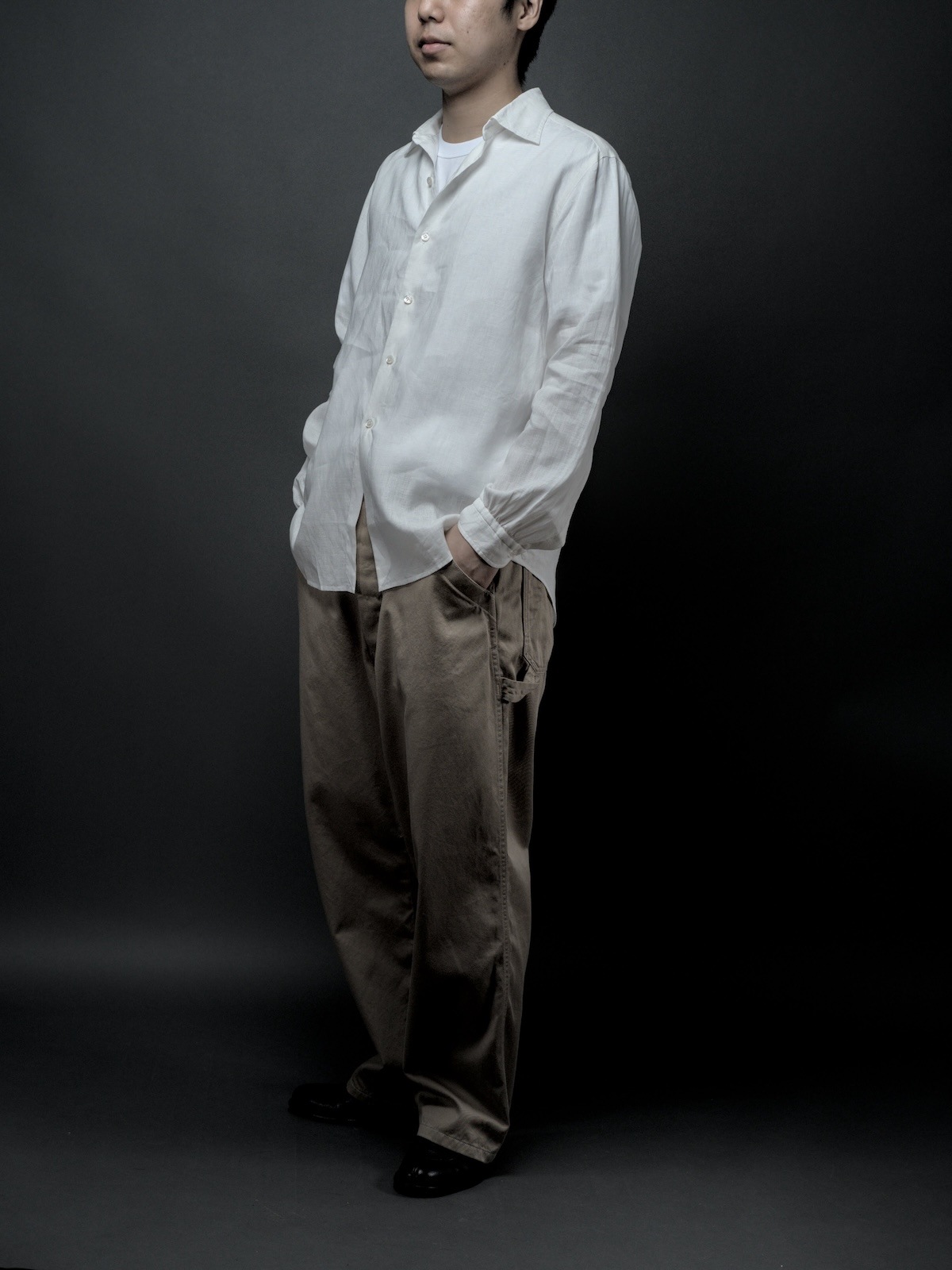 Windsor wide collar shirt Hand-sewn 