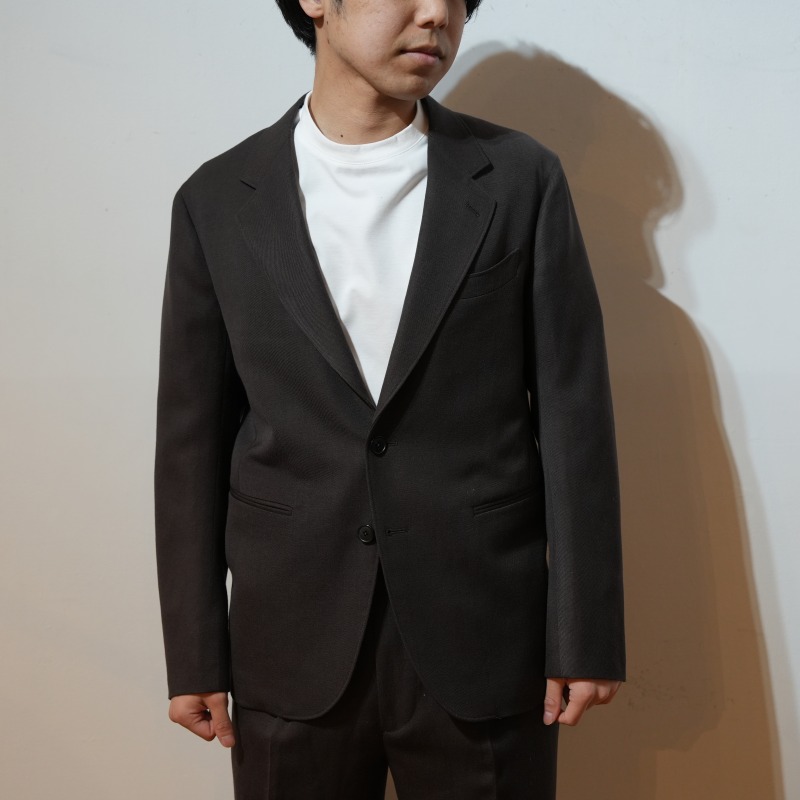 HEUGN / JACKET027 / STEVE JACKET WOOL LINO 2B Brown | ITEM
