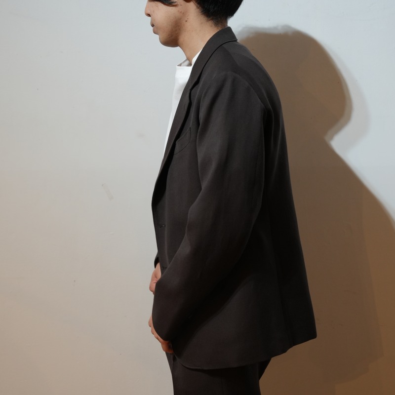 HEUGN / JACKET027 / STEVE JACKET WOOL LINO 2B Brown | ITEM