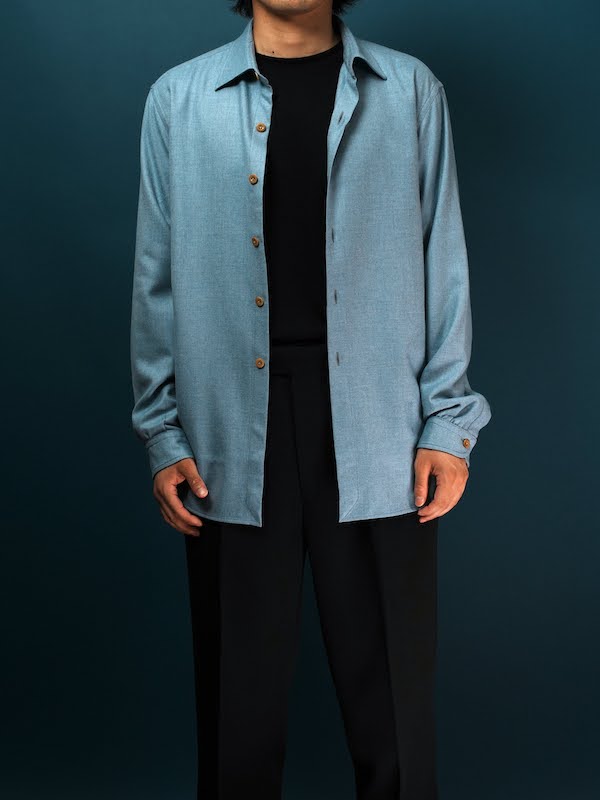 Windsor wide collar shirt (Chemise flannel)