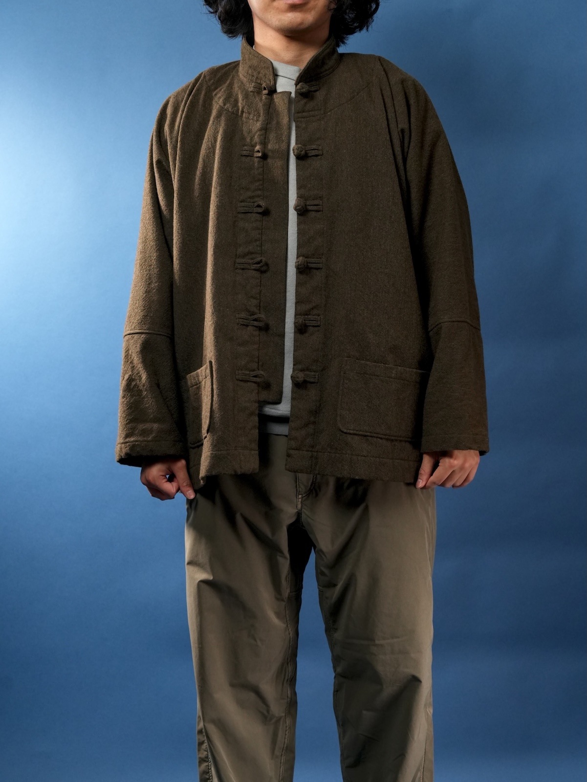 China Blouson for CATHEDRAL(Wool Linen)