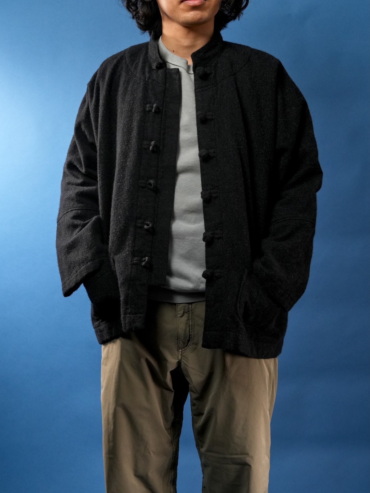China Blouson for CATHEDRAL(Wool Cashmere Linen)
