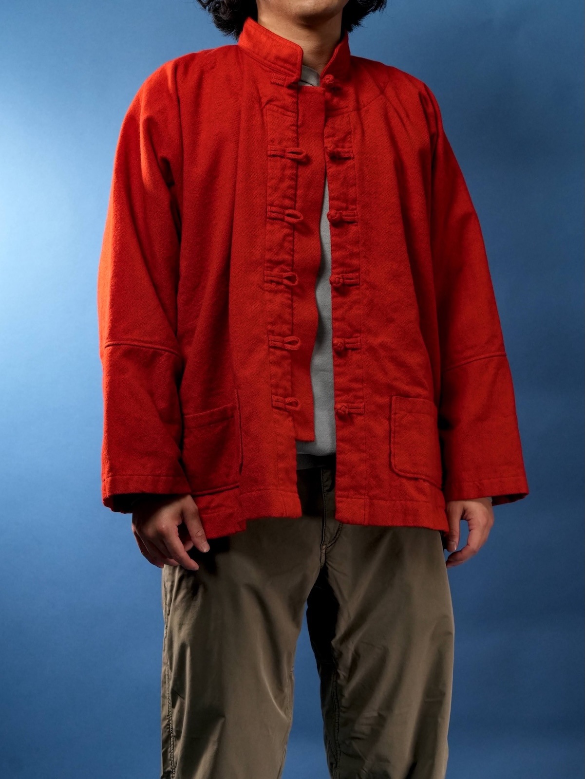 China Blouson for CATHEDRAL(Wool Linen)