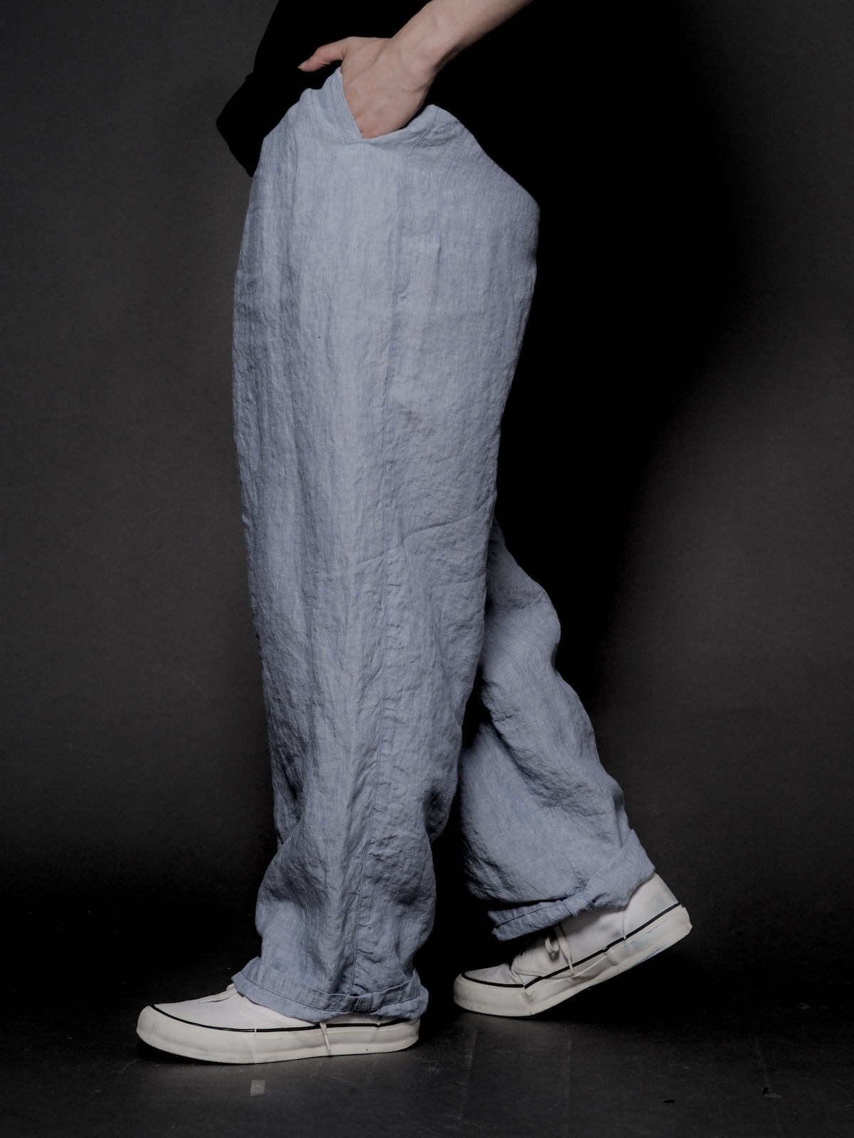 kaval フェニックスリネンパンツ Phoenix pants / Saxe blue | BRAND,kaval | CATHEDRAL