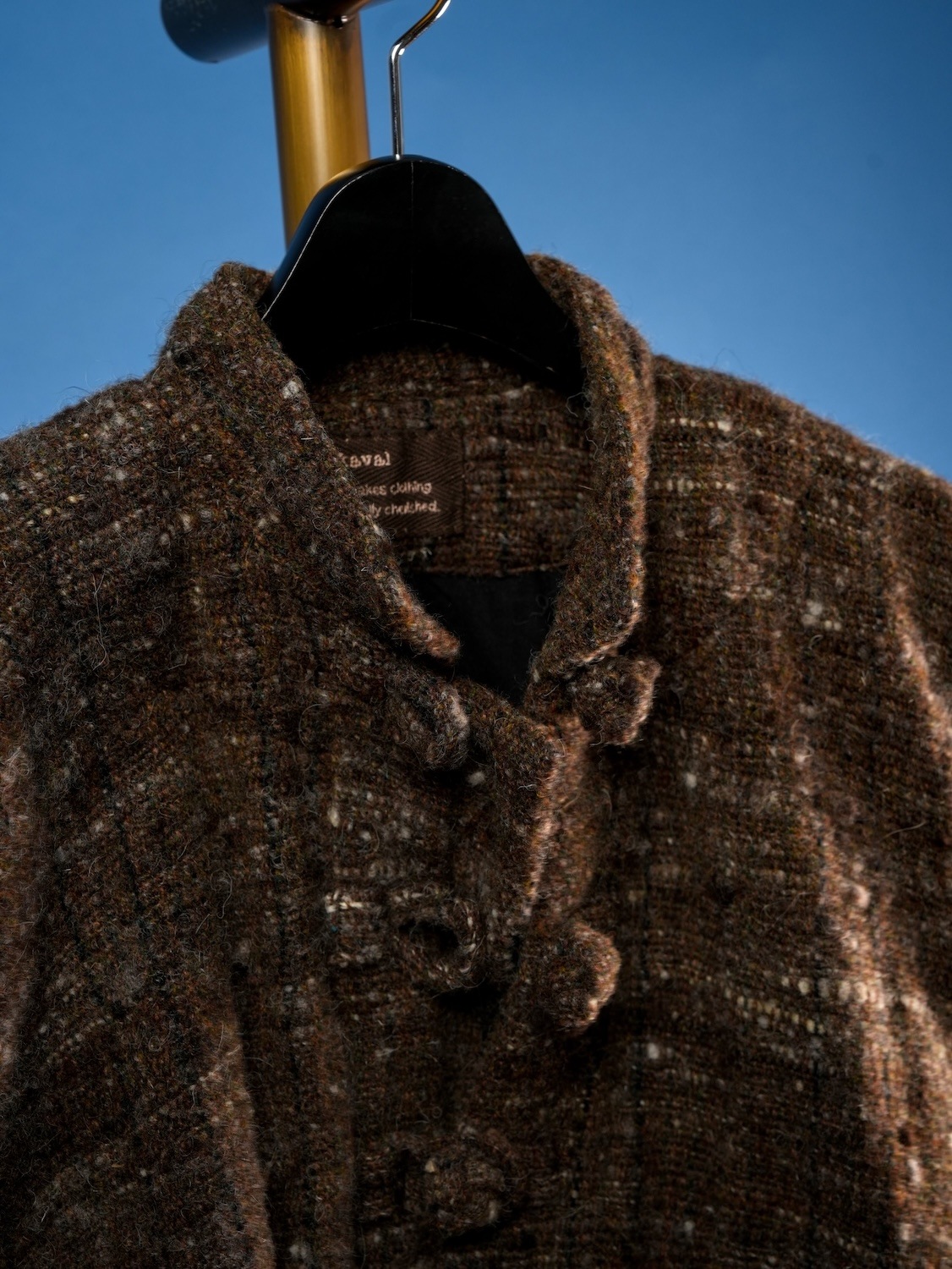 China Blouson for CATHEDRAL(Hand-spun Hand-woven Wool)