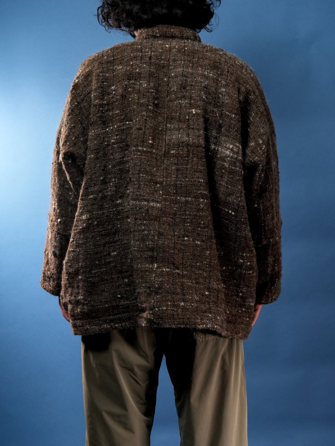 China Blouson for CATHEDRAL(Hand-spun Hand-woven Wool)