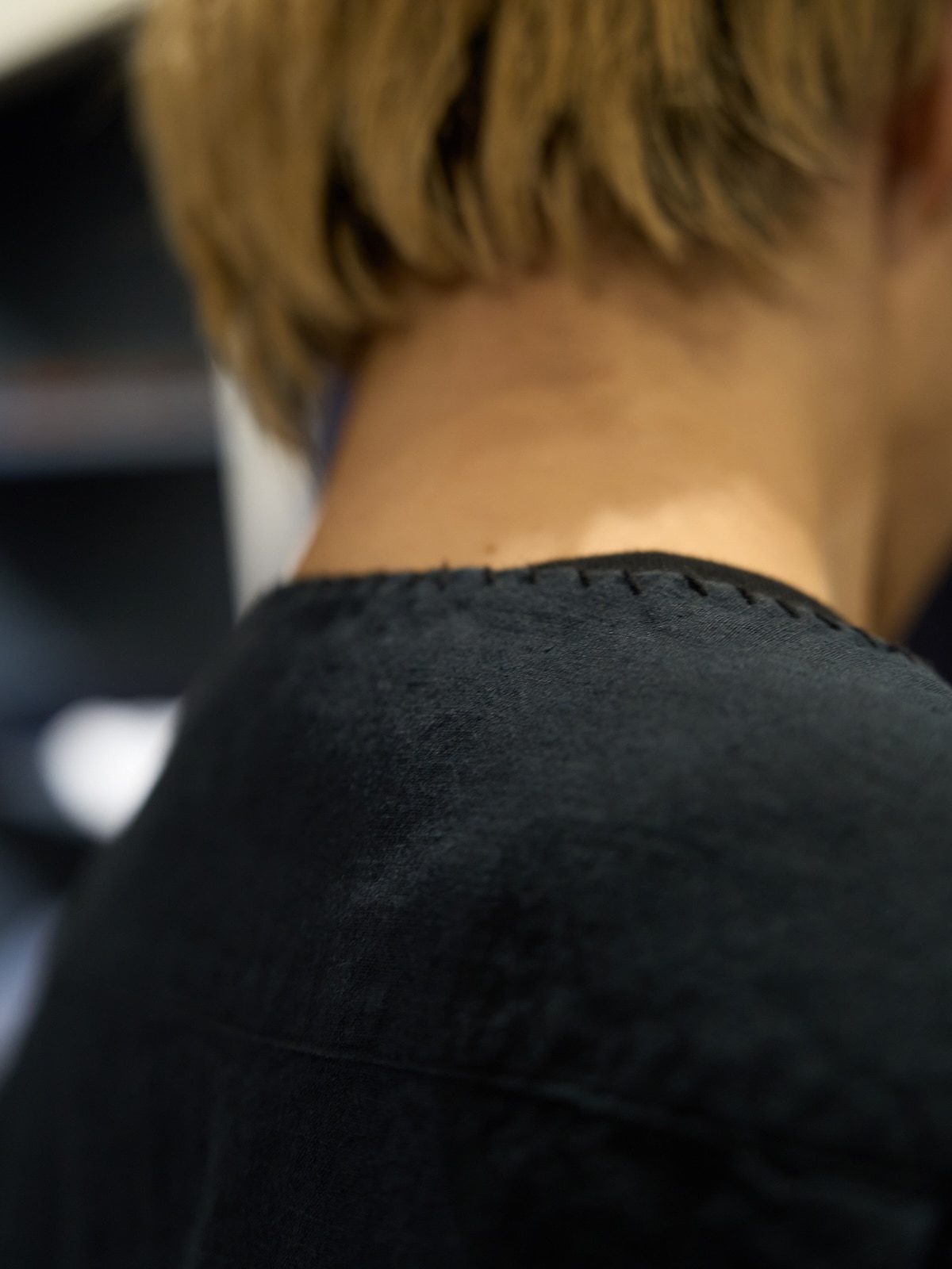No - collar shirt /High count hemp