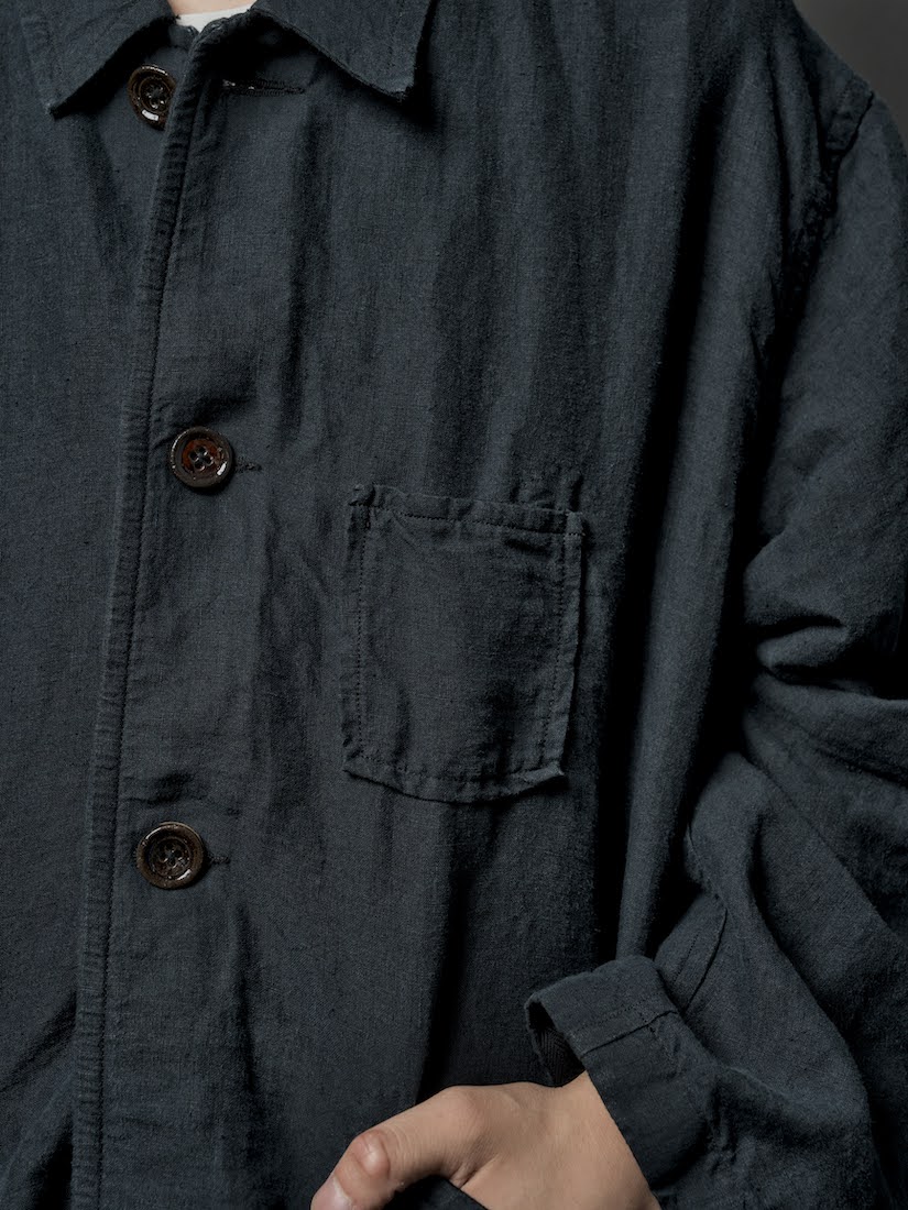 Box blouson /High count hemp