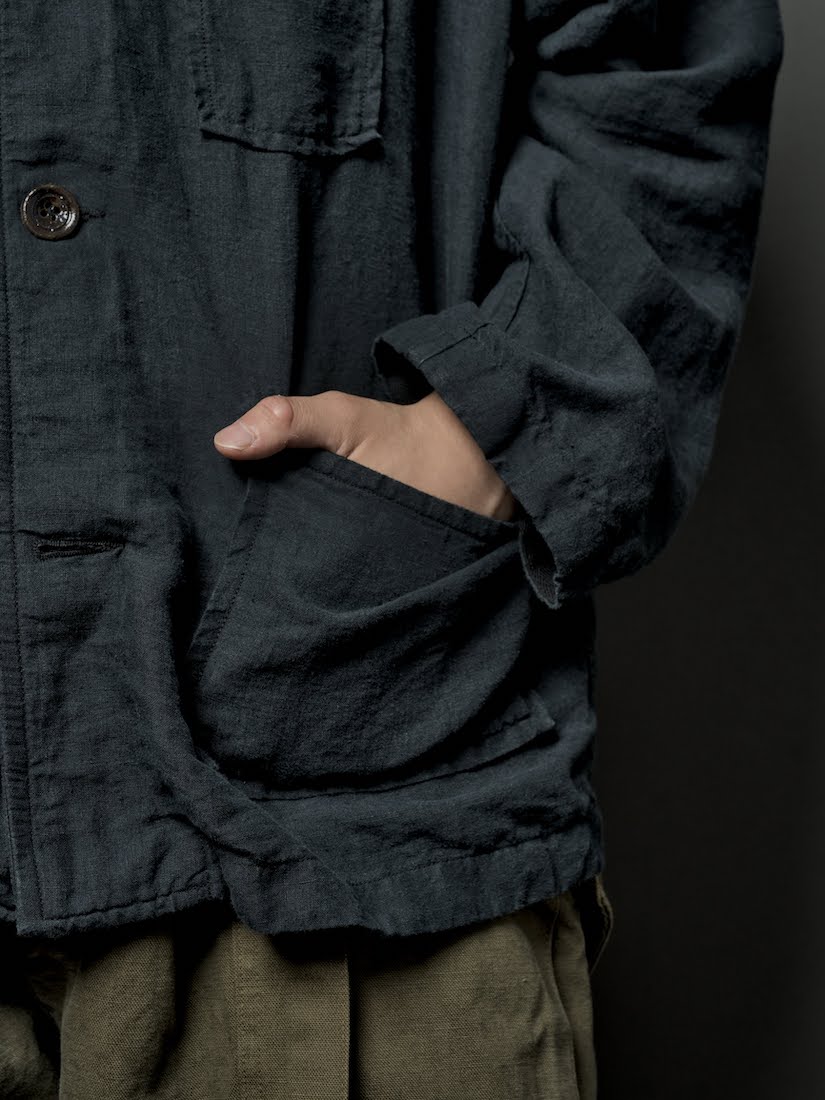 Box blouson /High count hemp