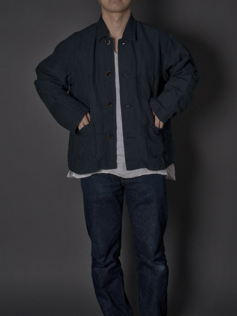Box blouson /High count hemp