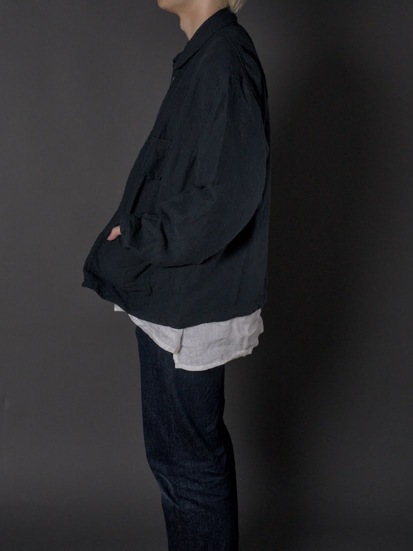Box blouson /High count hemp