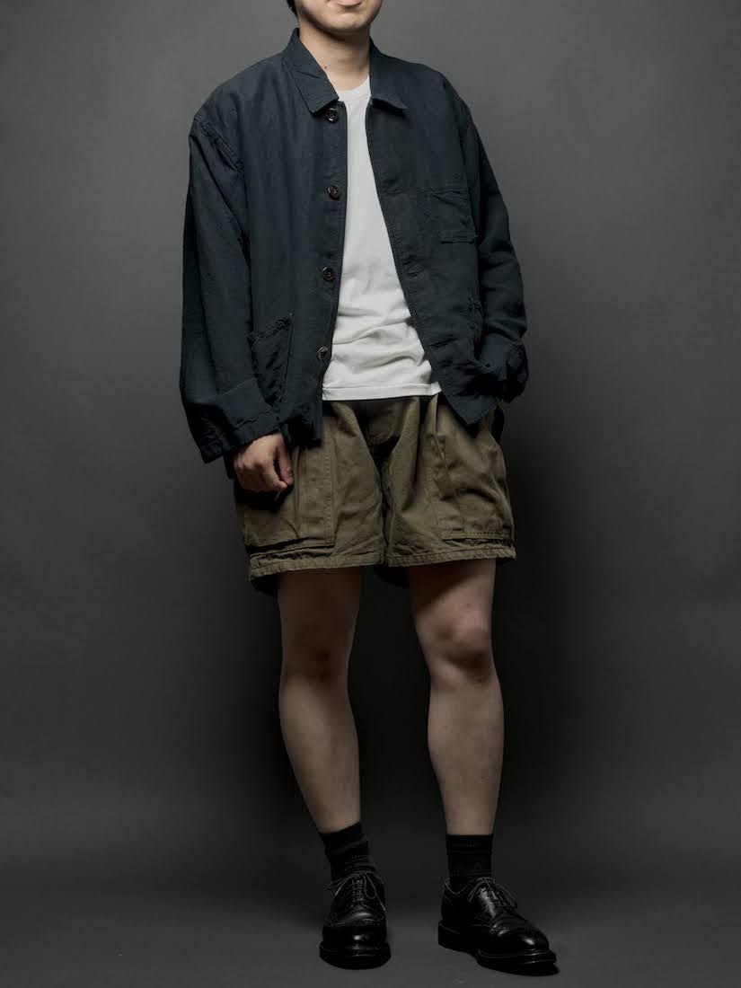 Box blouson /High count hemp