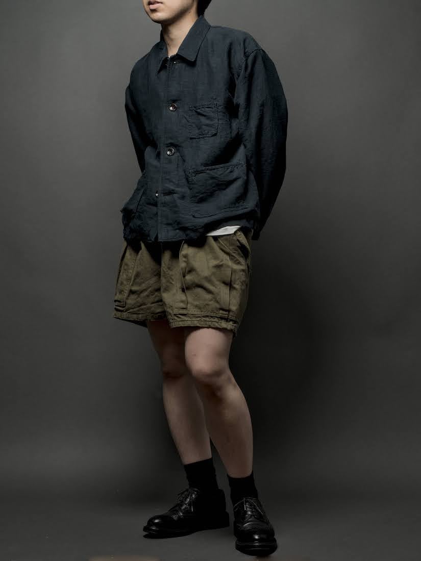 Box blouson /High count hemp