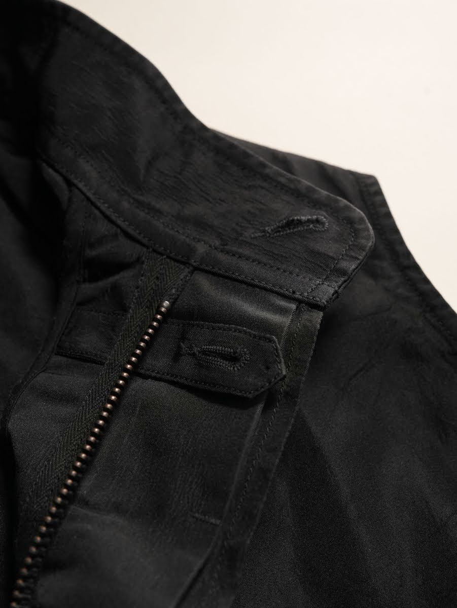 Field vest(Silk twill)