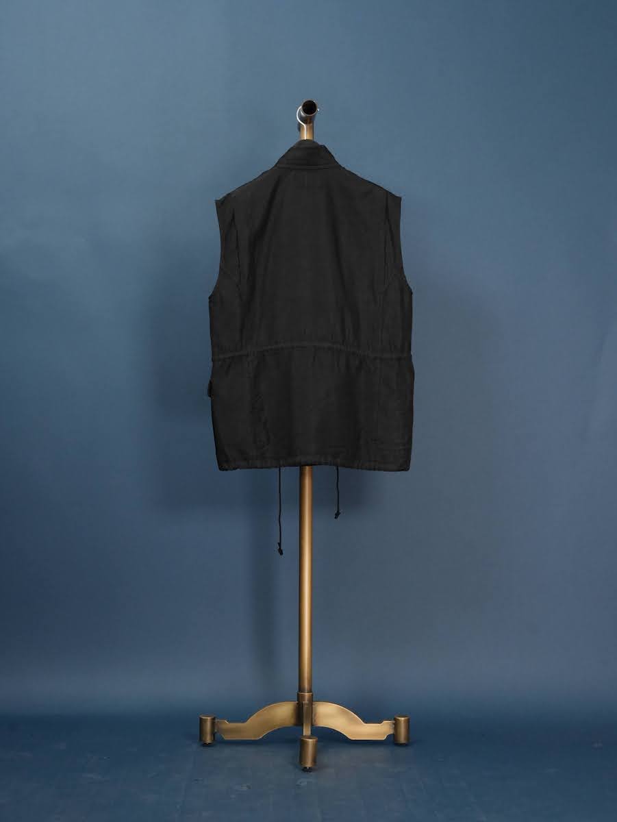 Field vest(Silk twill)