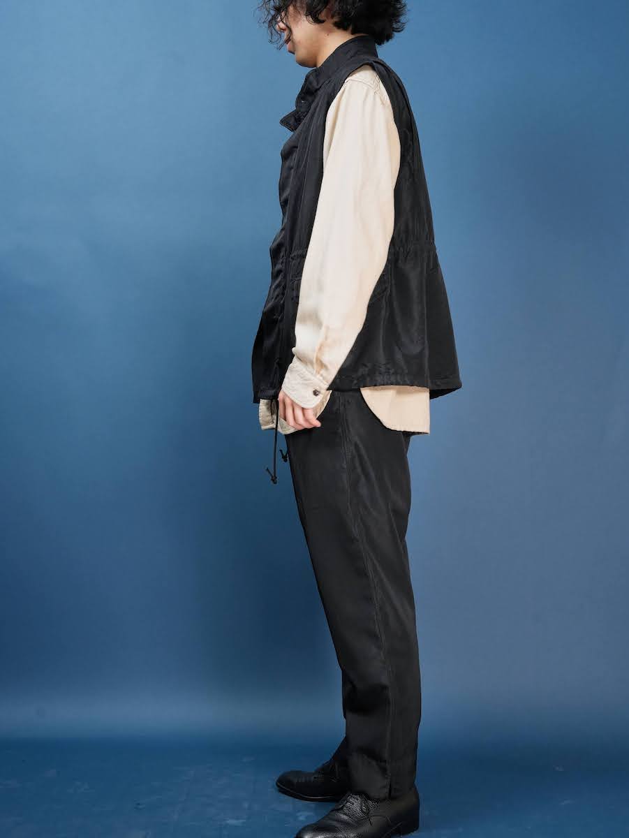 Field vest(Silk twill)