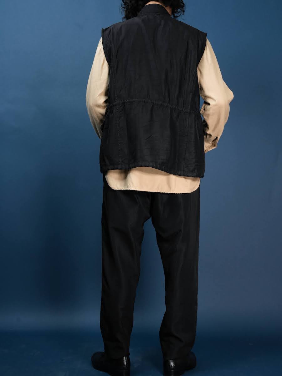 Field vest(Silk twill)